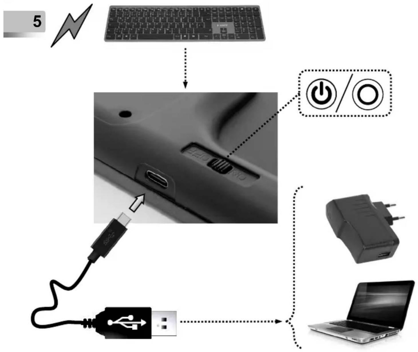 Gembird KBS-ECLIPSE-M500 - SLIM WIRELESS DESKTOP SET - 1