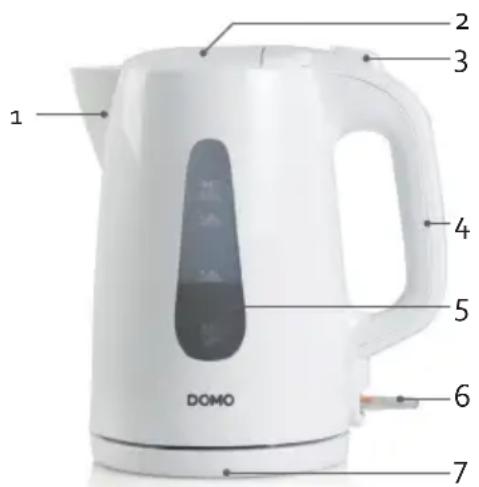 DOMO DO9255WK - ONDERDELEN - 1