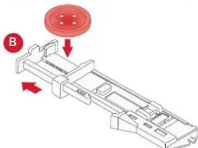 PFAFF Quilt Ambition 635 - Pied pour boutonniere une etape 5 - 2