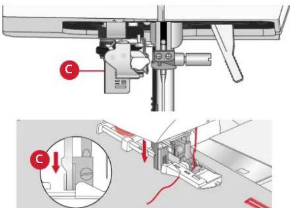 PFAFF Quilt Ambition 635 - Pied pour boutonniere une etape 5 - 3