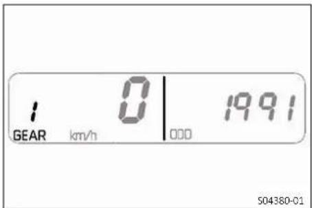 1 GEAR km/h 0 | 1991 000 S04380-01