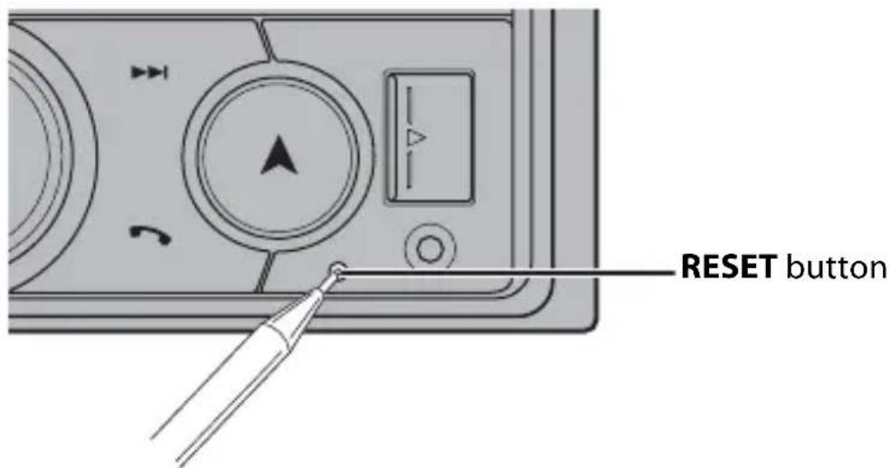 PIONEER MVH-S420BT - Resetting the microprocessor - 1