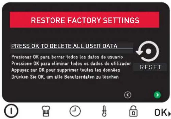 TEKA HLB 8700 P - Restore factory settings - 2