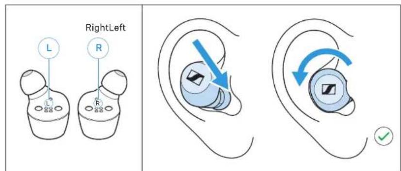 SENNHEISER Momentum True Wireless 3 - Sélectionner des embouts d'oreille appropriés pour un couplage optimal des écouteurs avec les oreilles - 2