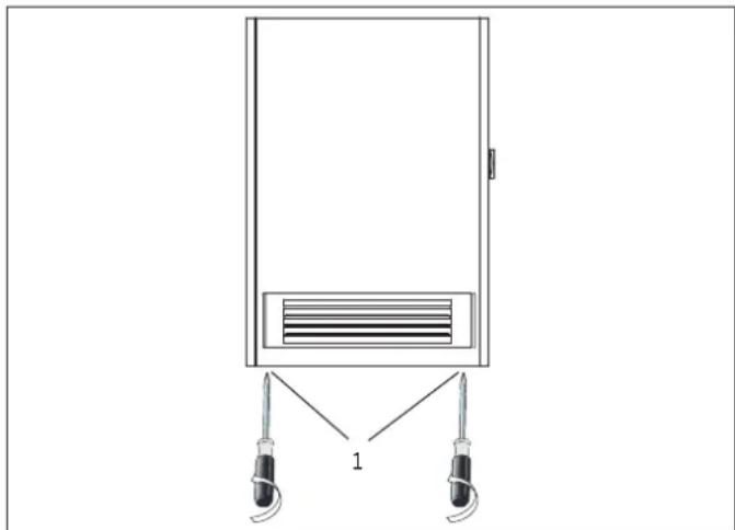 STIEBEL ELTRON CK 15E - Extracción de la cubierta frontal - 1