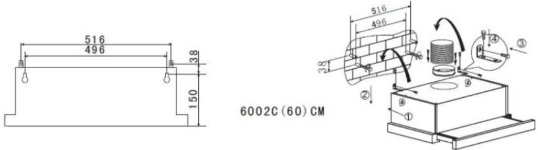 ROSIERES RHT6300/2LIN/1 - INSTALLATION (Wall Mounting) - 3