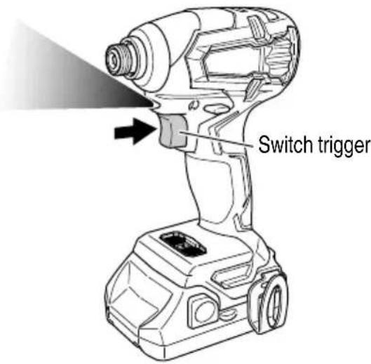 HiKOKI WH18DBFL2 - How to use the LED light - 1