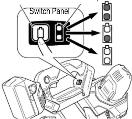 HiKOKI CB18DBL - About remaining battery indicator - 1