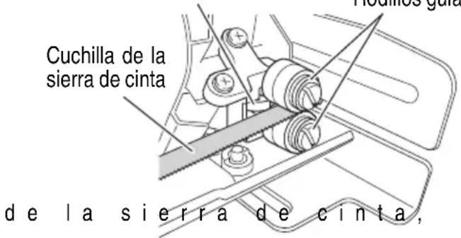 HiKOKI CB18DBL - Inspección de los soportes del cojinete de bolas trasero de la cuchilla de la sierra de cinta (Fig. 16) - 1