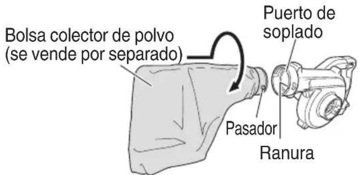 HiKOKI RB18DC - Al usar la sopladora/aspiradora para recoger de polvo - 1