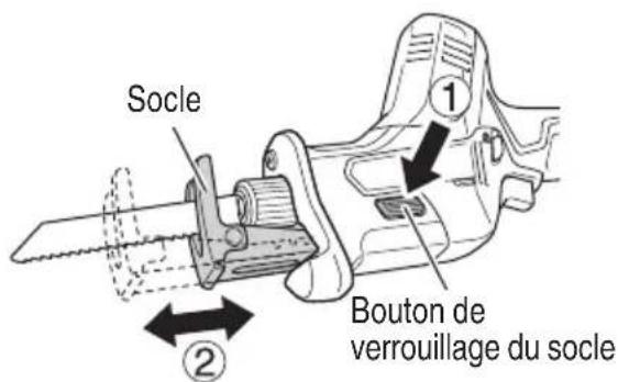 HiKOKI CR18DA - Réglage du socle - 1