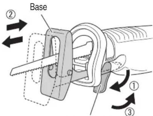 HiKOKI CR18DGL - Cómo ajustar la base - 1