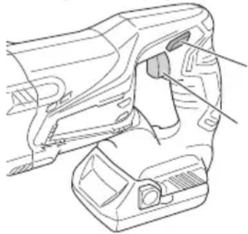 HiKOKI CR18DGL - Bouton de sécurité - 1