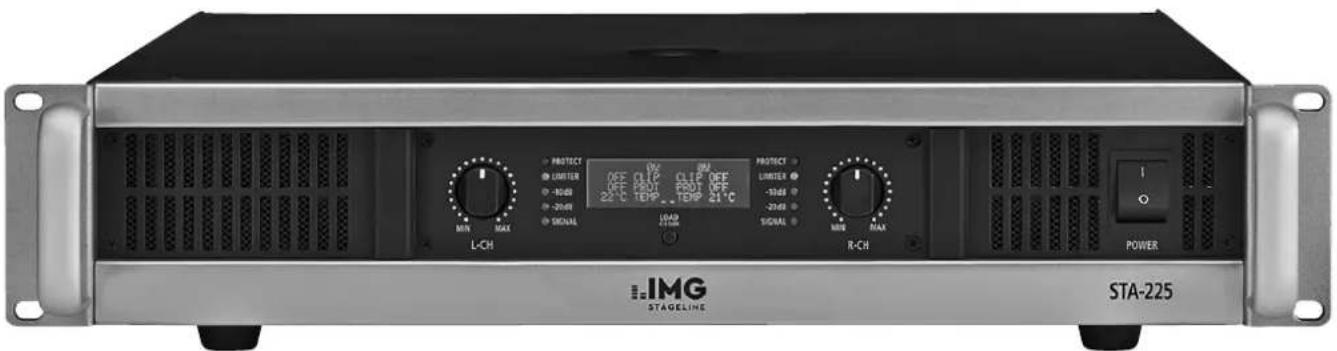 IMG Stageline STA-225 - Stereo-PA-Verstärker Stereo PA Amplifier - 1