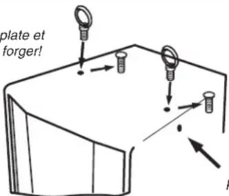 YORKVILLE Elite EF12P - INSTALLATION DES BOULONS À OEIL - 3