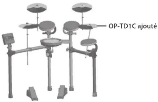 ROLAND V-Drums TD-02 - Ajout d'une cymbale crash - 1