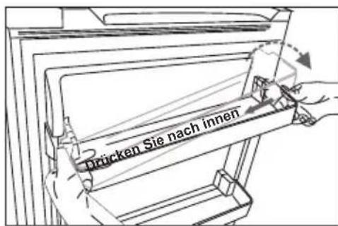 HISENSE RB224D4BDF - Entfernen Sie und installmenten Sie das Tur Regal - 2