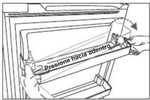 HISENSE RB224D4BDF - Extracción e instalación del estante de la puerta - 2