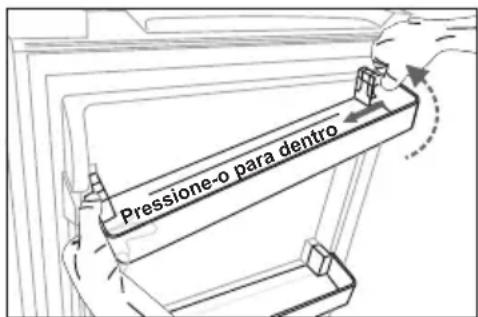 HISENSE RB224D4BDF - Remover e instalar a prateleira da porta - 1