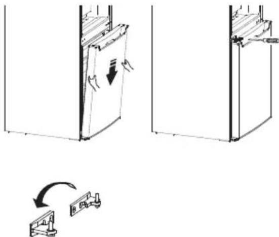 HISENSE RB224D4BDF - Invertire la porta - 9