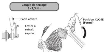 SHIMANO FH-T670 - Mise en place du moyeu avec retrait rapide - 3