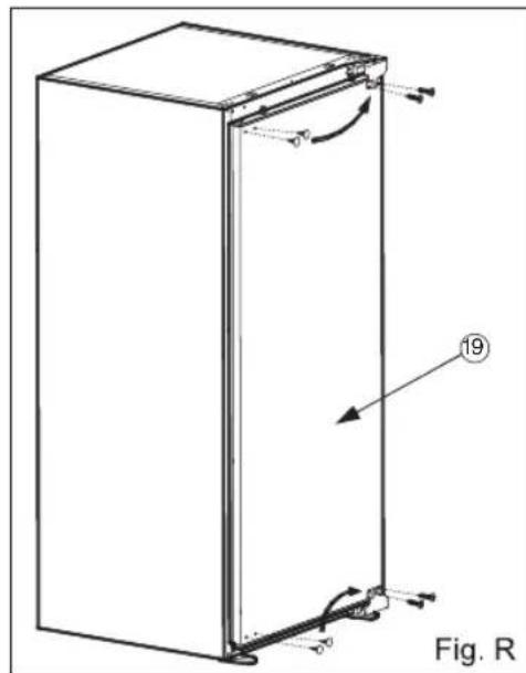 HOTPOINT H55RM 1110 W 1 - Installation instructions for product with Hettich hinges - 4