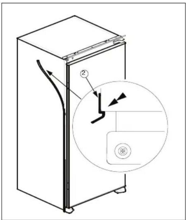 HOTPOINT H55RM 1110 W 1 - Installation instructions and door reversibility for versions with Rail hinges - 4