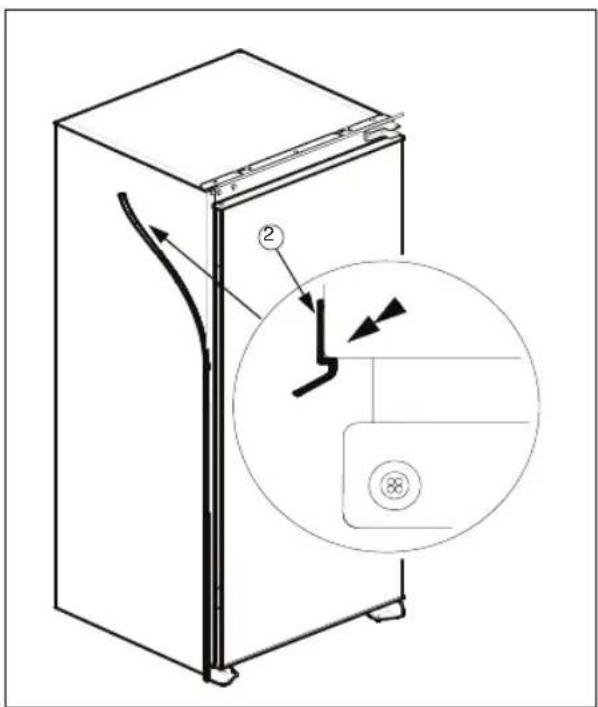 HOTPOINT H55RM 1110 W 1 - Instructies voor installatie en omkeren van de deur voor uitvoeringen met railscharnieren - 3