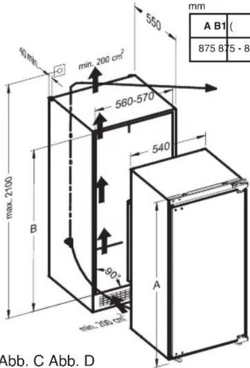HOTPOINT H55RM 1110 W 1 - Installationsanleitungen für Produkte mit Hettich-Scharnieren - 2