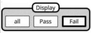 METRIX ScopiX IV OX9062 - Fonction PASS/FAIL, à partir de l'écran - 9