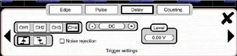 METRIX ScopiX IV OX9062 - Réglage du niveau de déclenchement « TRIGGER » - 18