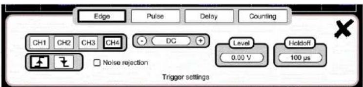 METRIX ScopiX IV OX9062 - Réglage du Trigger - 1