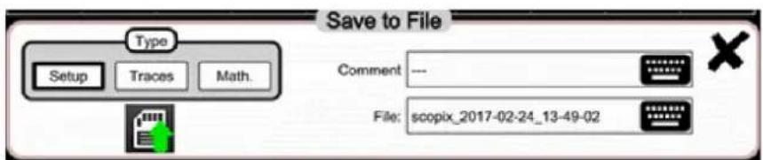 METRIX ScopiX IV OX9062 - Sauvegarde - 2