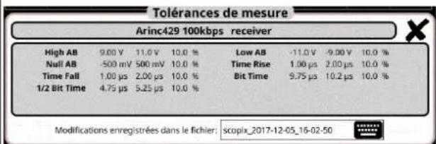 METRIX ScopiX IV OX9062 - Tolérances de mesure - 1