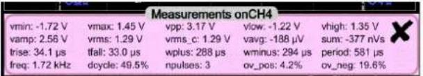 METRIX ScopiX IV OX9062 - Mesures AUTOMATIQUES, à partir de l'écran - 2