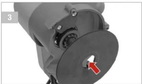 Pattfield PE-ASK 18 Li Basic - Grinding wheel replacement - 6