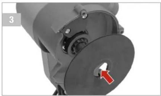 Pattfield PE-ASK 18 Li Basic - Remplacement de la meule - 6
