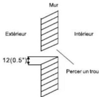 TCL M24D1W0 - Installation de tuyau de drainage intérieur - 5