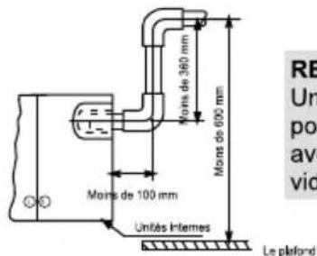 TCL M24D1W0 - Installation de tuyau de drainage intérieur - 4