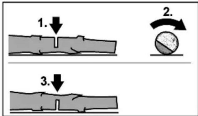 Fuxtec E214C - Trunks lying flat on the ground - 1