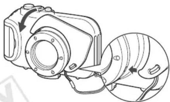 CANON WP-DC37 - Collegare la cinghia. - 2
