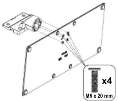 PANASONIC TX-48MZ800E - Assembling the pedestal - 1