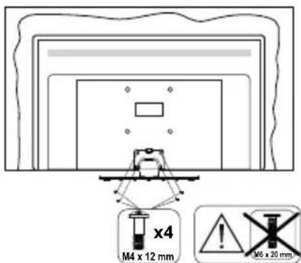 PANASONIC TX-48MZ800E - Asamblarea piedestalului - 3