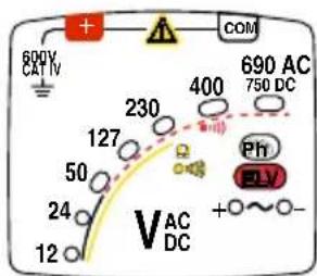 CHAUVIN ARNOUX C.A 742 IP2X - DETECCIÓN DE TENSIÓN - 4