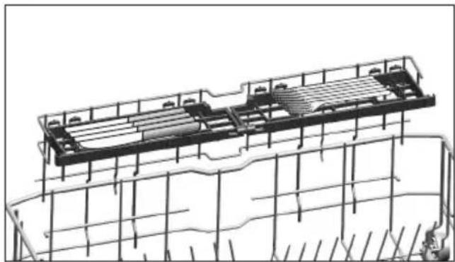 GRUNDIG GNFP3630WB - Support multifonction/à hauteur ajustable du panier inférieur - 3