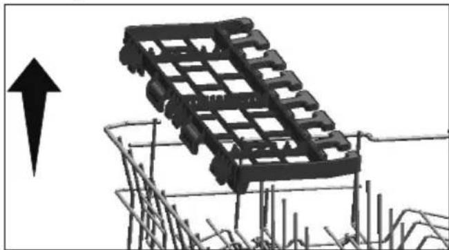 GRUNDIG GNFP3630WB - Grille de service multifonction du panier supérieur - 2