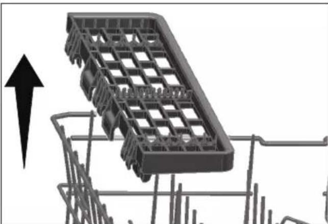 GRUNDIG GNFP3630WB - Support multifonction du panier supérieur - 2
