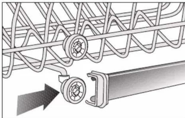 GRUNDIG GNFP3630WB - Réglage en hauteur du panier vide - 3