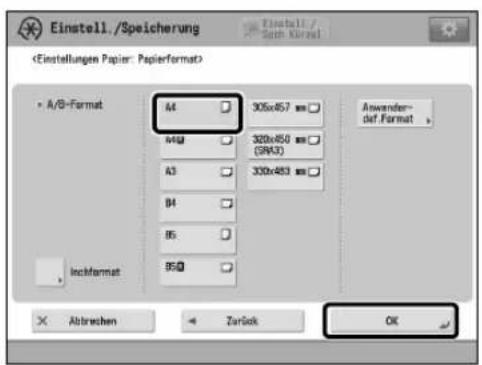 CANON imagePRESS C8000VP - ■ Wählen von Papiertypen aus der Datenbank Papier - 3