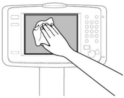 CANON imagePRESS C8000VP - ■Limpieza de la pantalla táctil - 1
